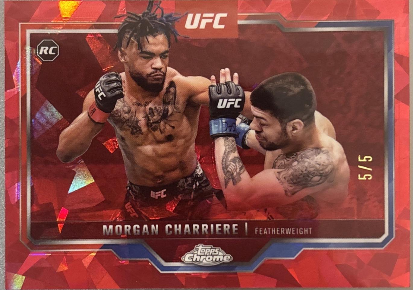 Morgan Charriere 2025 Topps Chrome Sapphire UFC Base Sapphire #37 Purple Sapphire