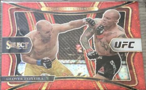 Glover Teixeira 2021 Panini Select UFC Octagonside #203 Red Disco