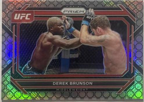 Derek Brunson 2023 Panini Prizm UFC Base #80 Octagon