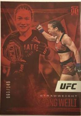 Zhang Weili 2021 Panini Chronicles UFC Base Illusions #178 Red