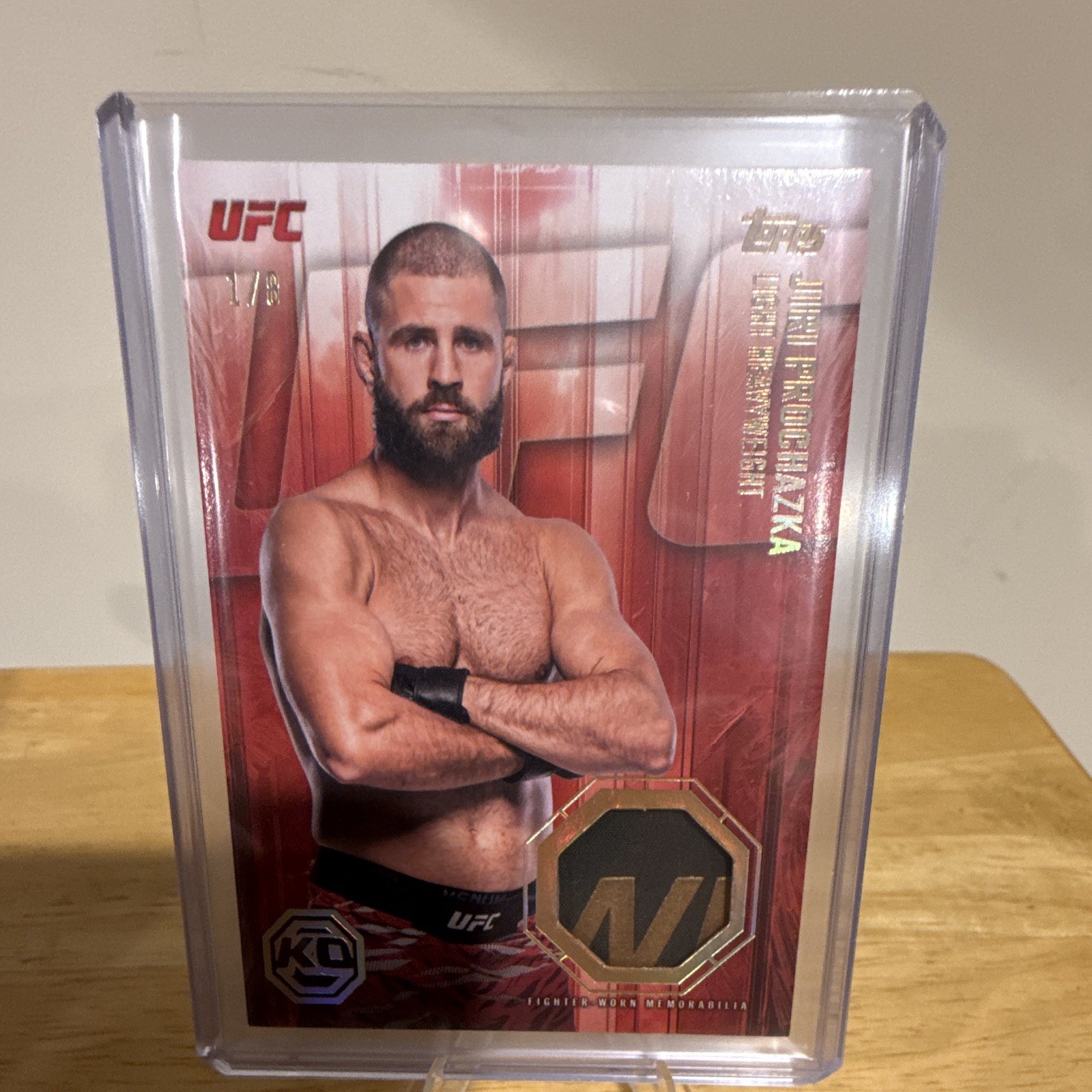 Jiri Prochazka 2026 Topps Knockout UFC Knockout Relics #KOR-JP Gold