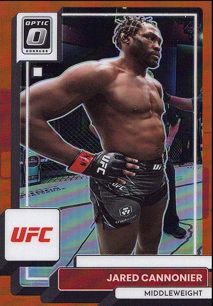 Jared Cannonier 2023 Panini Donruss Optic UFC Base #25 Orange
