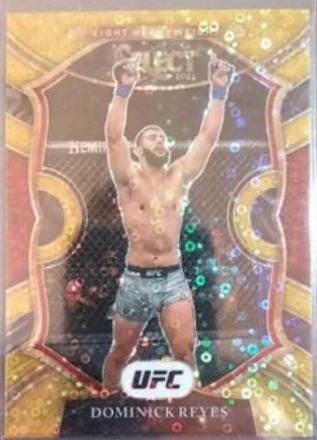 Dominick Reyes 2021 Panini Select UFC Octagonside #219 Gold Disco