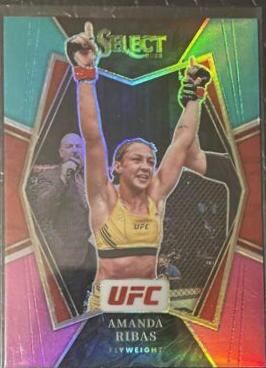 Amanda Ribas 2022 Panini Select UFC Premier Level #136 Teal and Pink