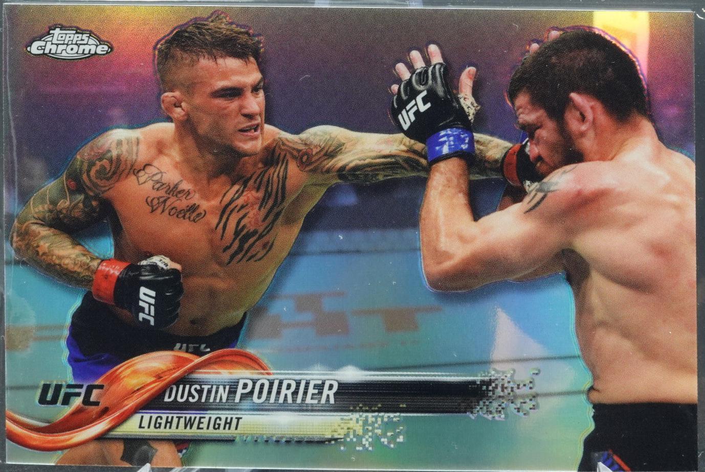 Dustin Poirier 2018 Topps Chrome UFC Base #23 Refractor