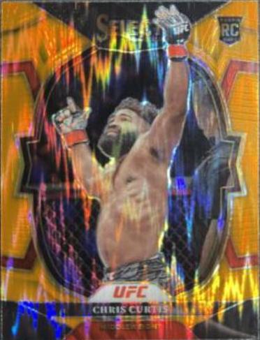 Chris Curtis 2023 Panini Select UFC Concourse #90 Orange Flash