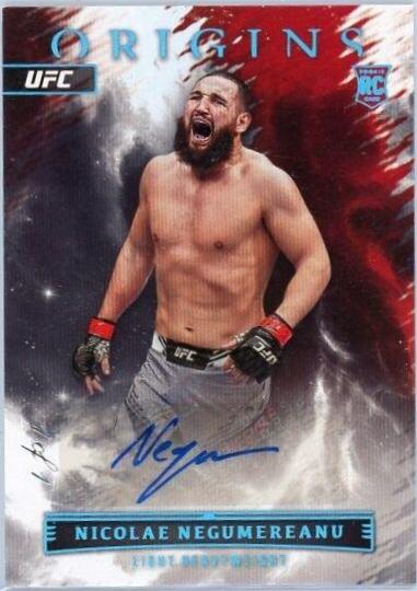 Nicolae Negumereanu 2023 Panini Chronicles UFC Origins Autographs #12 Platinum