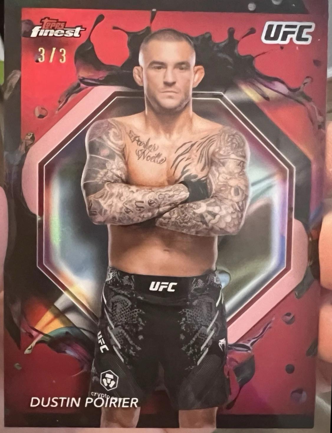 Dustin Poirier 2024 Topps Finest UFC Base Rare #259 Refractor