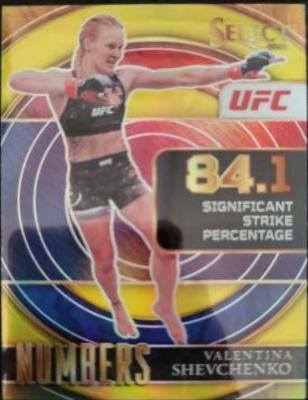 Valentina Shevchenko 2022 Panini Select UFC Select Numbers #10 Gold
