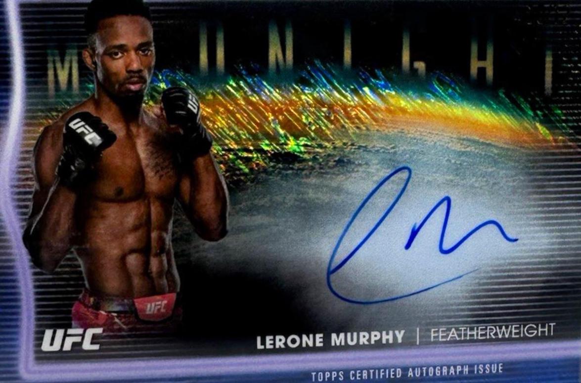 Lerone Murphy 2025 Topps Midnight UFC Horizon Signatures #HNS-LY Midnight