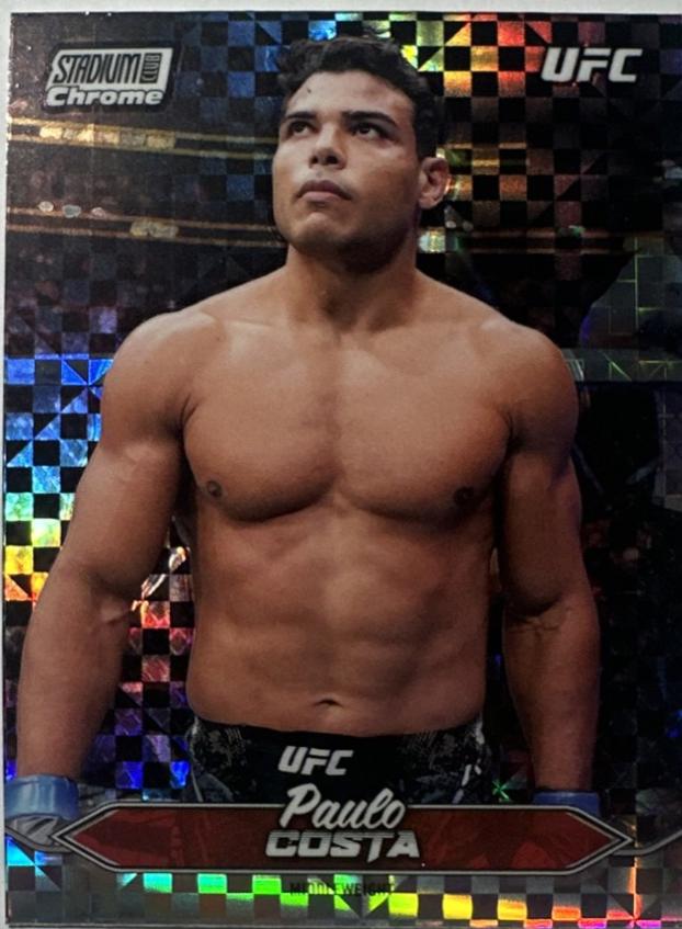 Paulo Costa 2025 Topps Stadium Club UFC Base Chrome #C-108 X-Fractor
