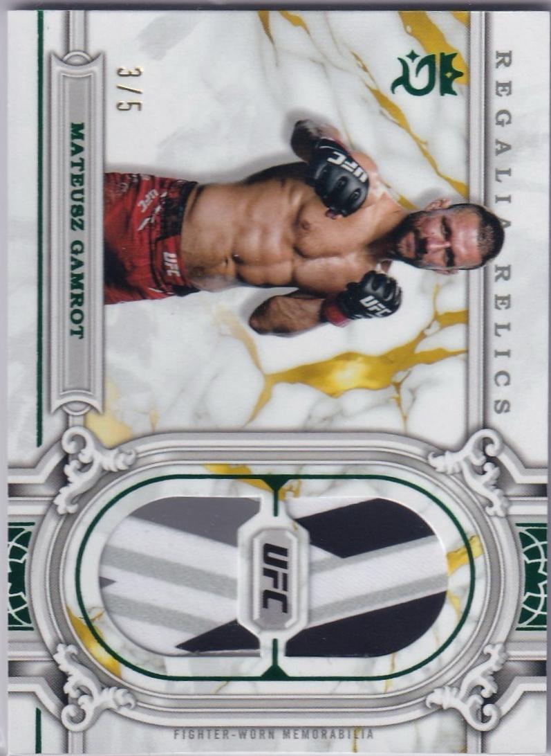 Mateusz Gamrot 2024 Topps Royalty UFC Regalia Relics #RAR-56 Green