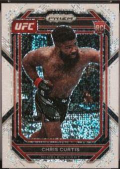 Chris Curtis 2023 Panini Prizm UFC Base #105 White Sparkle