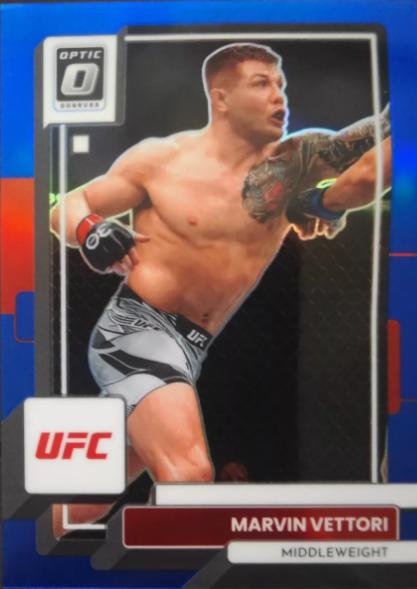 Marvin Vettori 2023 Panini Donruss Optic UFC Base #5 Blue