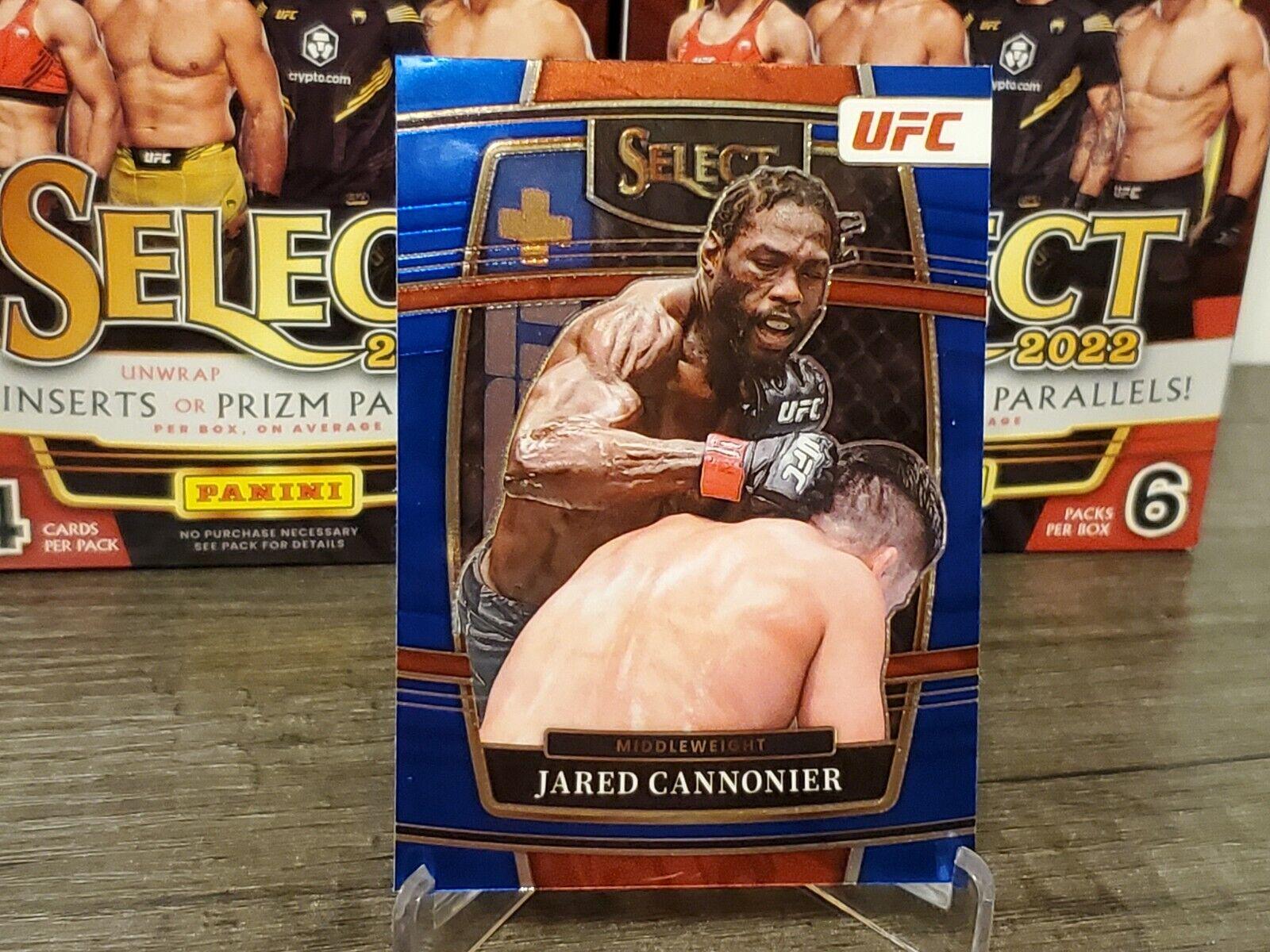 Jared Cannonier 2022 Panini Select UFC Concourse #8 Blue Prizm