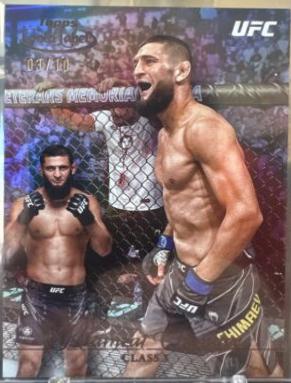 Khamzat Chimaev 2024 Topps Gold Label UFC Base Class III #23 Gold