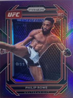 Philip Rowe 2023 Panini Prizm UFC Base #184 Purple