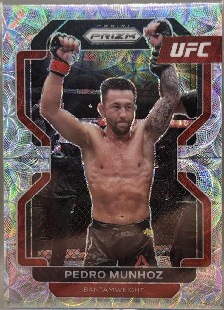 Pedro Munhoz 2022 Panini Prizm UFC Base #180 Premium