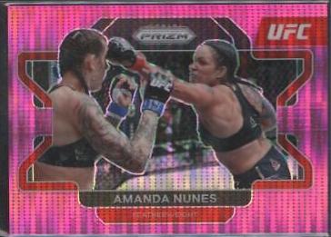 Amanda Nunes 2022 Panini Prizm UFC Base #65 Pink Pulsar