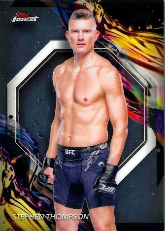 Stephen Thompson 2024 Topps Finest UFC Base Uncommon #122 Red Refractor
