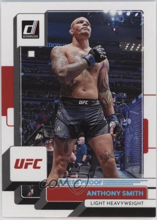 Anthony Smith 2023 Panini Donruss UFC Base #196 Press Proof Teal