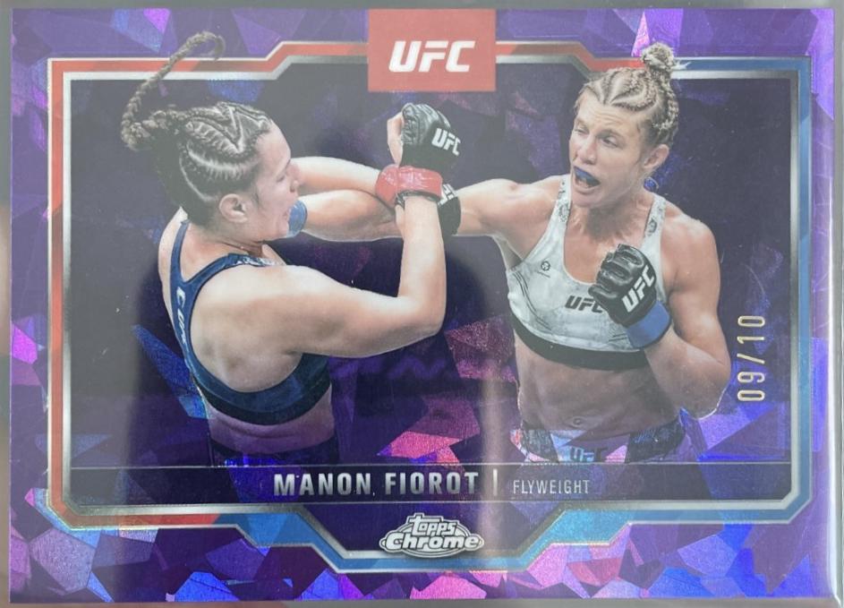 Manon Fiorot 2025 Topps Chrome UFC Base #92 Purple Geometric Refractor