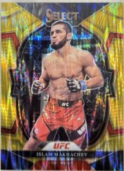 Islam Makhachev 2023 Panini Select UFC Concourse #94 Gold Flash