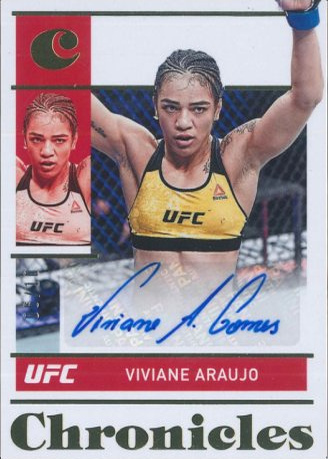 Viviane Araujo 2022 Panini Chronicles UFC Chronicles Signatures #3 Platinum