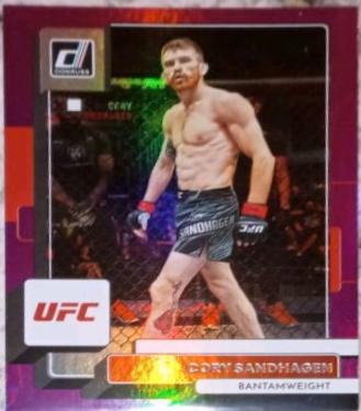 Cory Sandhagen 2023 Panini Donruss UFC Base #30 Purple Flood