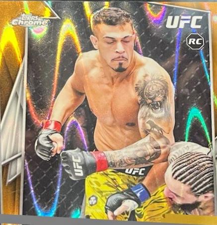 Marco Silva 2026 Topps Chrome UFC Base #156 Gold Geometric Refractor