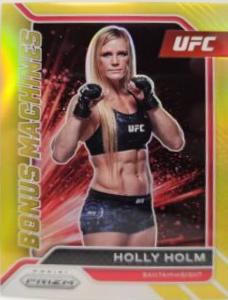 Holly Holm 2022 Panini Prizm UFC Bonus Machines #2 Gold