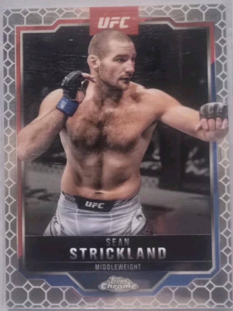 Sean Strickland 2025 Topps Chrome UFC Base #74 OctaFractor
