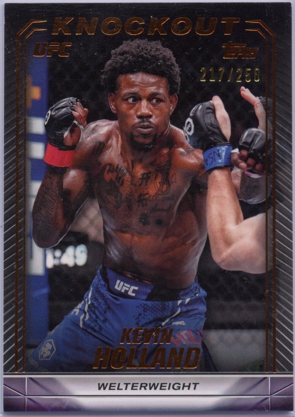 Kevin Holland 2024 Topps Knockout UFC Base #35 Bronze
