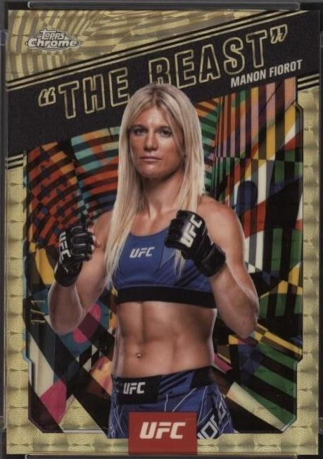 Manon Fiorot 2025 Topps Chrome UFC AKA #AKA-10 Superfractor