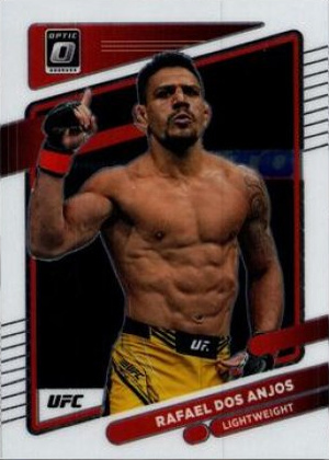 Rafael Dos Anjos 2022 Panini Donruss Optic UFC Base #43 Gold Vinyl