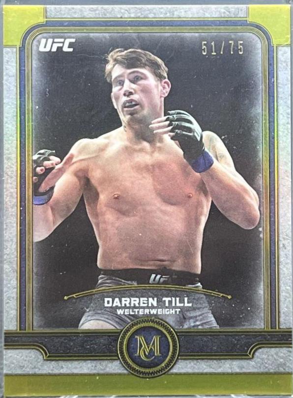 Darren Till 2019 Topps UFC Museum Collection Base #32 Gold