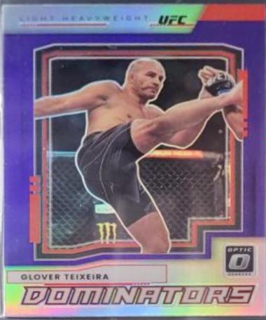 Glover Teixeira 2022 Panini Donruss Optic UFC Dominators #18 Purple
