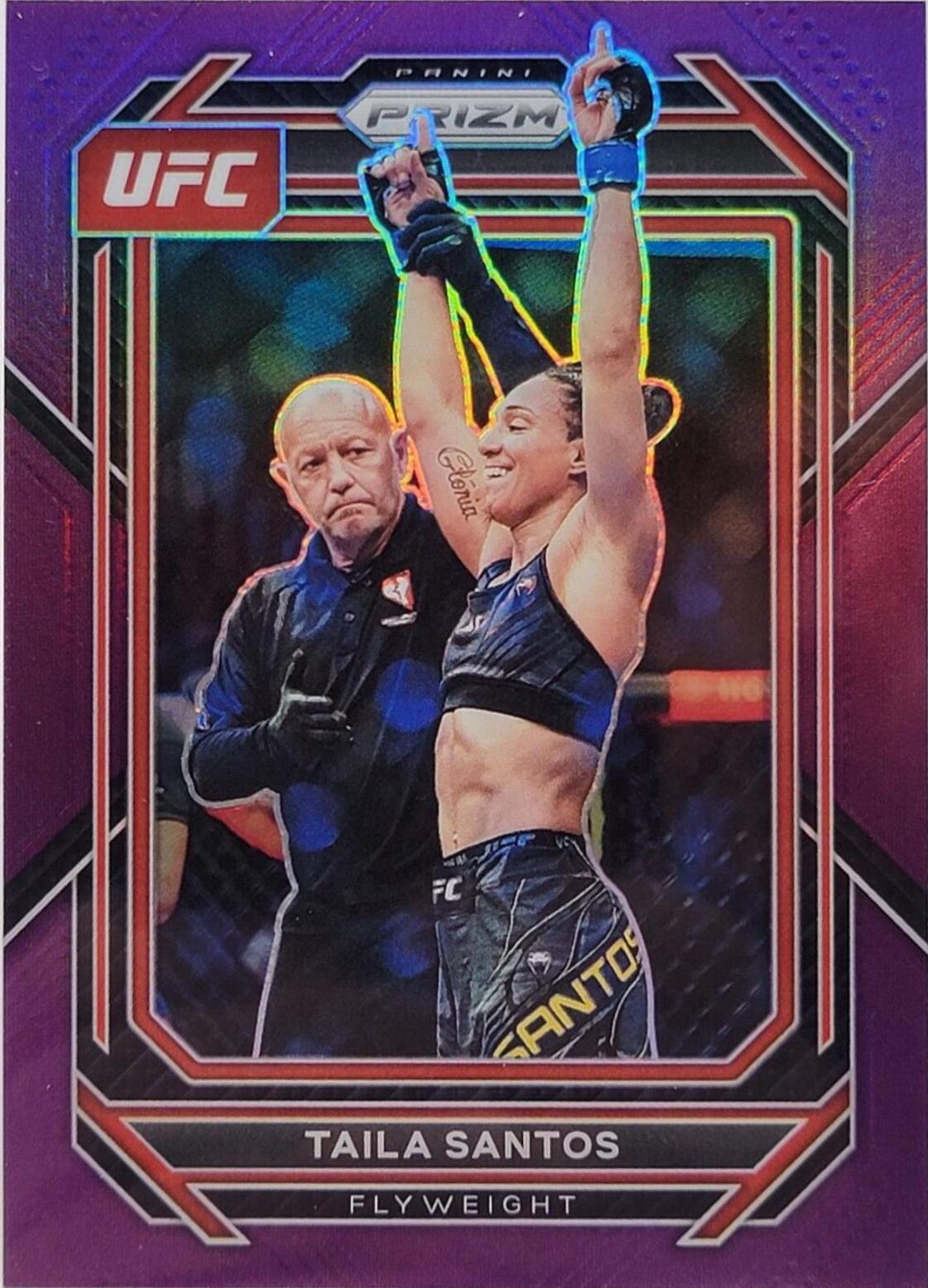 Taila Santos 2023 Panini Prizm UFC Base #118 Purple