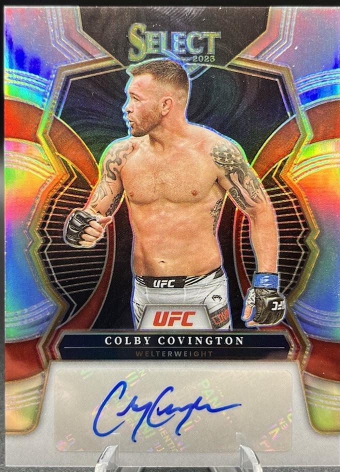 Colby Covington 2023 Panini Select UFC Signatures #19 Disco