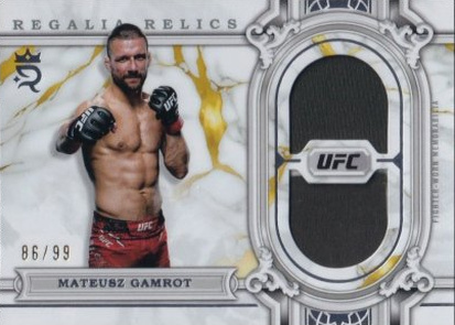 Mateusz Gamrot 2024 Topps Royalty UFC Regalia Relics #RAR-56 Platinum