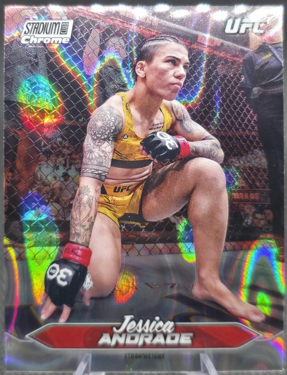 Jessica Andrade 2025 Topps Stadium Club UFC Base Chrome #C-185 Refractor