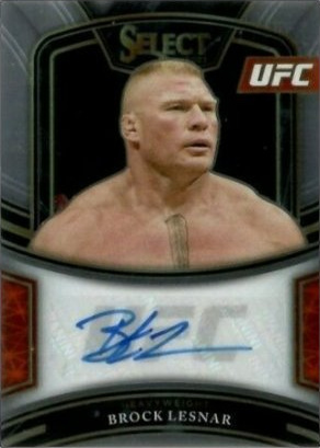Brock Lesnar 2021 Panini Select UFC Signatures #17 Black Prizms