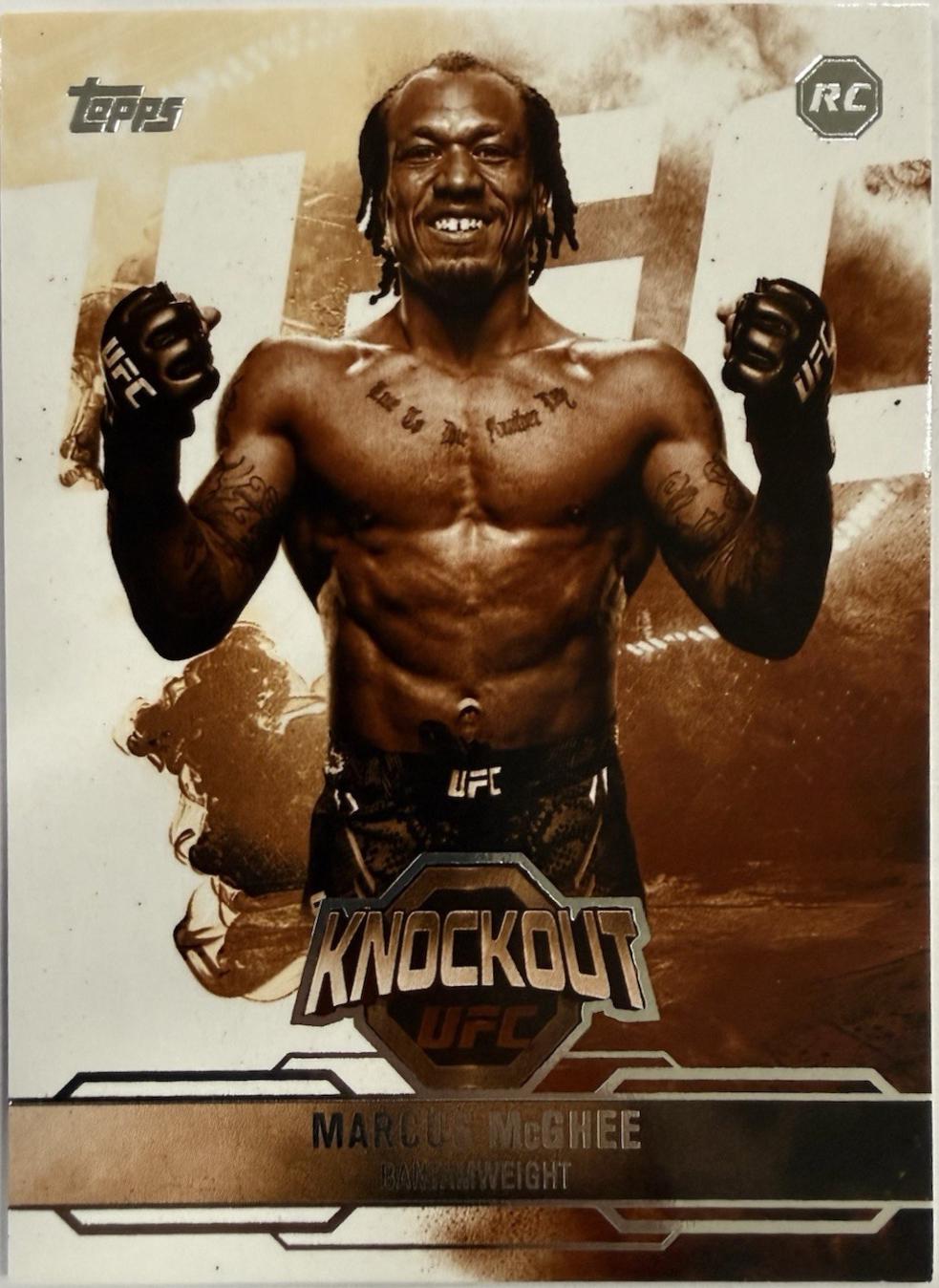 Marcus McGhee 2025 Topps Knockout UFC Base #85 Sepia