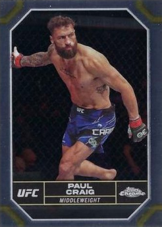 Paul Craig 2024 Topps Chrome UFC Base #153 Superfractor