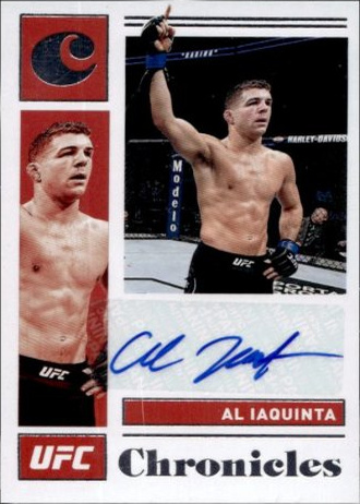 Al Iaquinta 2021 Panini Chronicles UFC Chronicles Signatures #1 Platinum