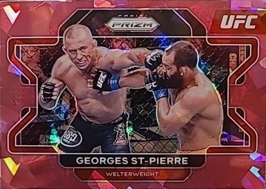 Georges St-Pierre 2022 Panini Prizm UFC Base #61 Pink Ice