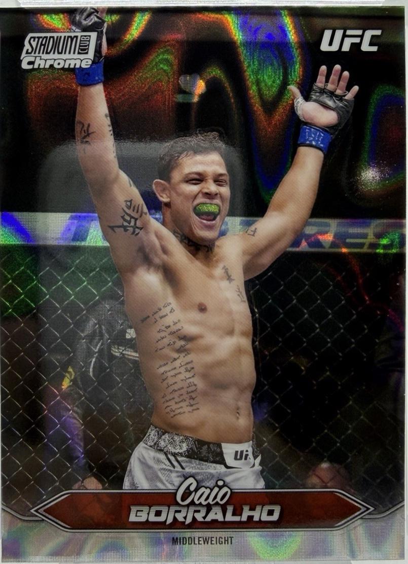 Caio Borralho 2025 Topps Stadium Club UFC Base Chrome #C-98 Lava