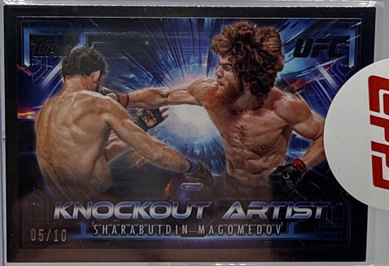 Shara Magomedov 2025 Topps Knockout UFC Knockout Artists #KA-10 Black
