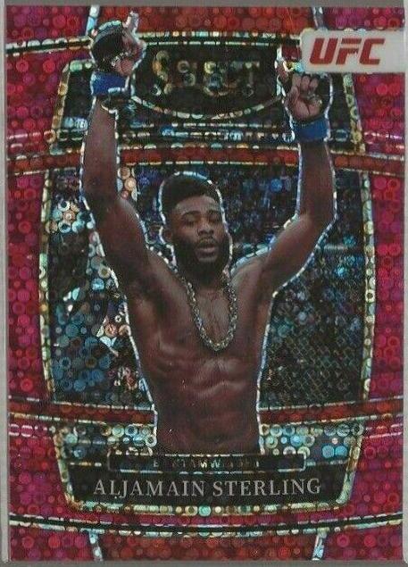Aljamain Sterling 2022 Panini Select UFC Concourse #57 Red Disco