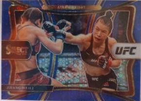 Zhang Weili 2021 Panini Select UFC Premier Level #130 Blue Disco
